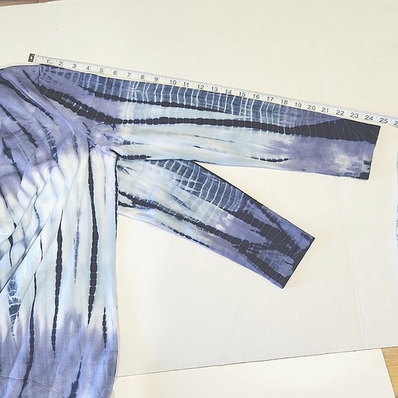 Green Tea, tie dyed long sleeve boho top/ tye dyed t-shirt. - Picture 9 of 9